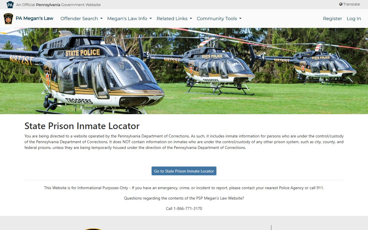 Bradford County inmate records state inmate locator